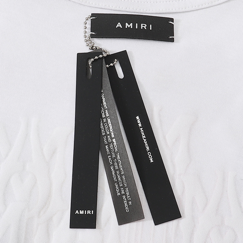 Amr Paint Drip AM White T-shirt