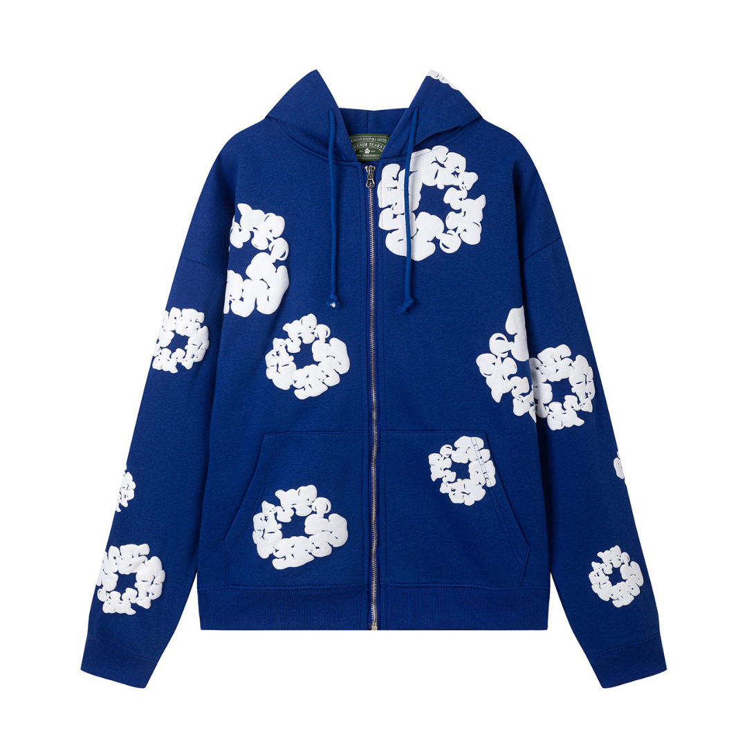 Denim Trs Zip Hoodie