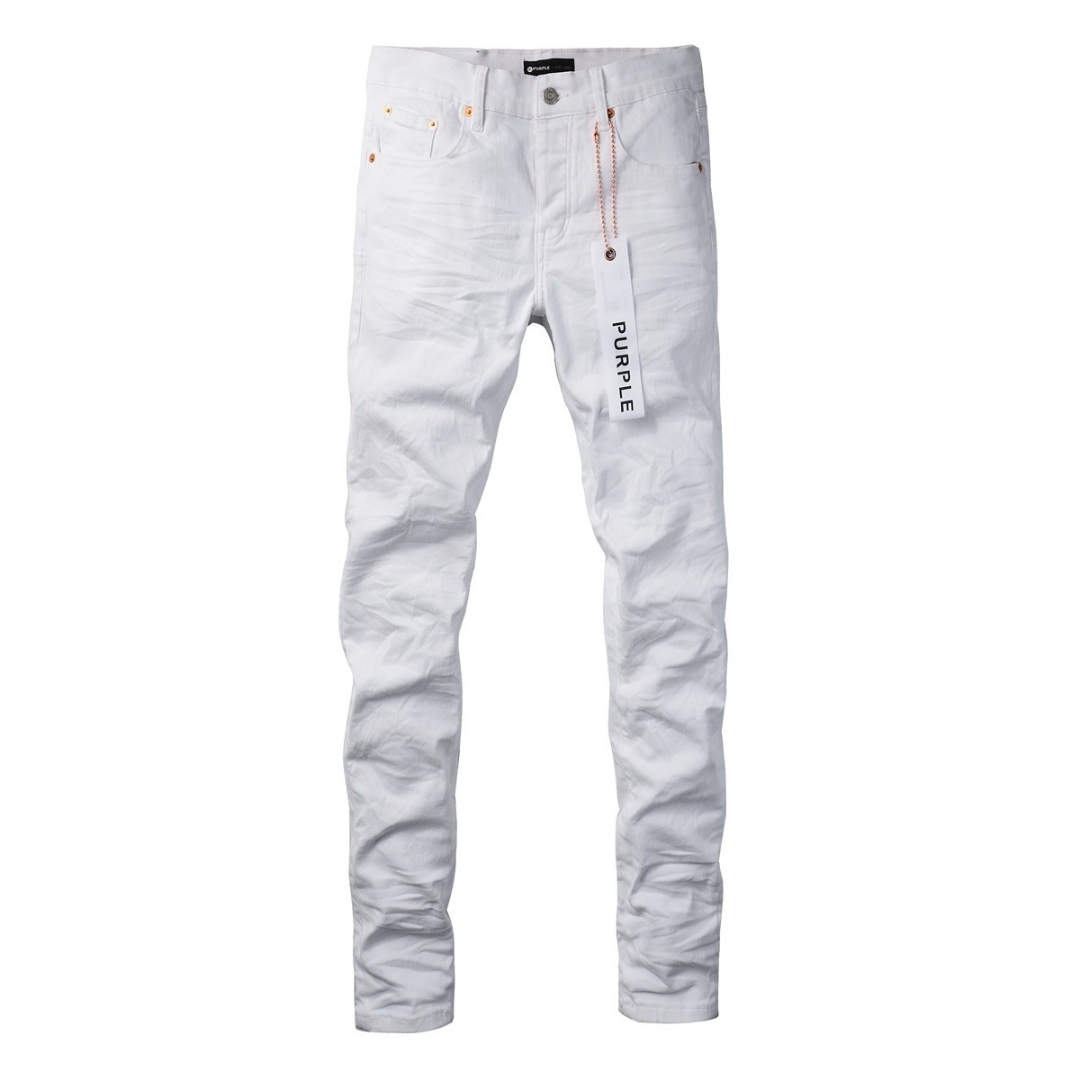 Purple White Jeans