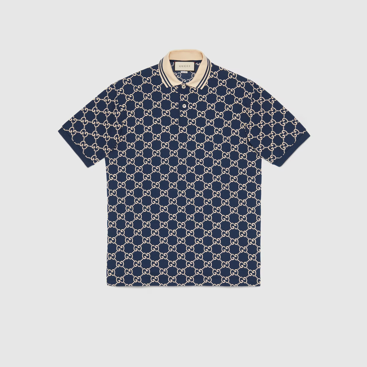 Stretch cotton polo shirt