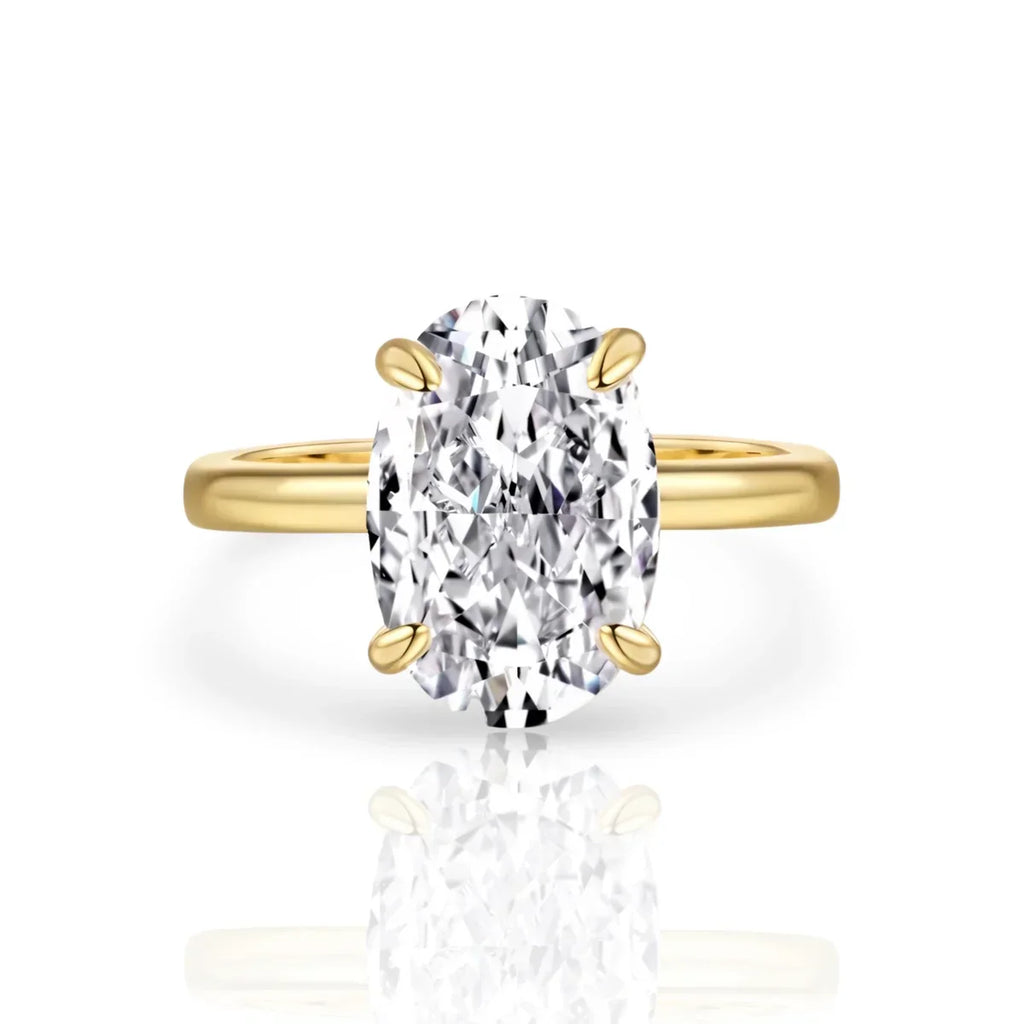 OVAL DIAMOND RING | 925 STERLING SILVER