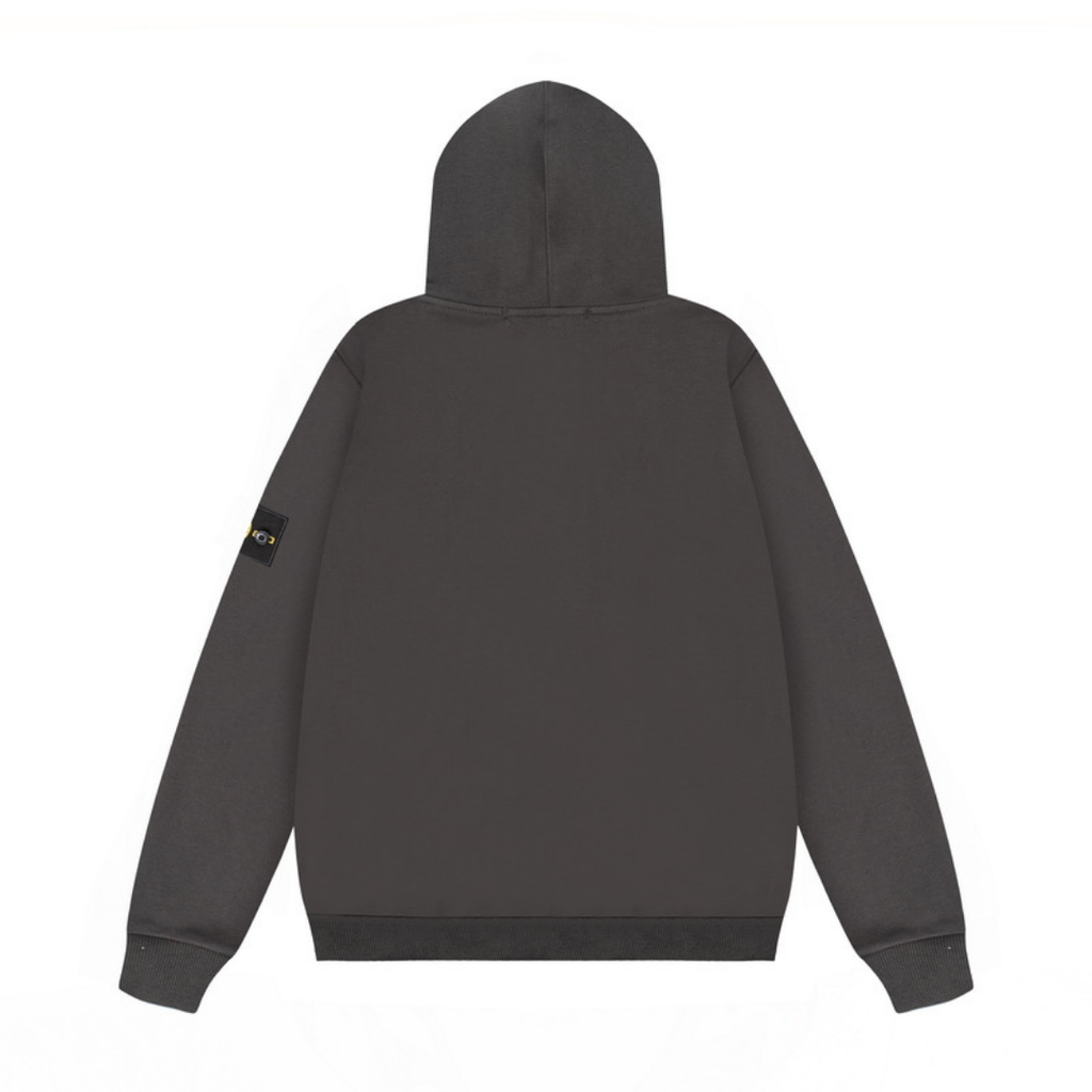 Stone Monogram Zip Hoodie