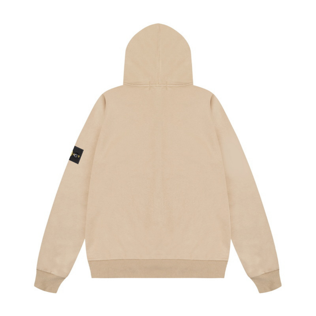 Stone Monogram Zip Hoodie