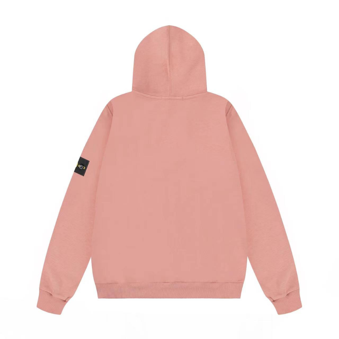 Stone Monogram Zip Hoodie