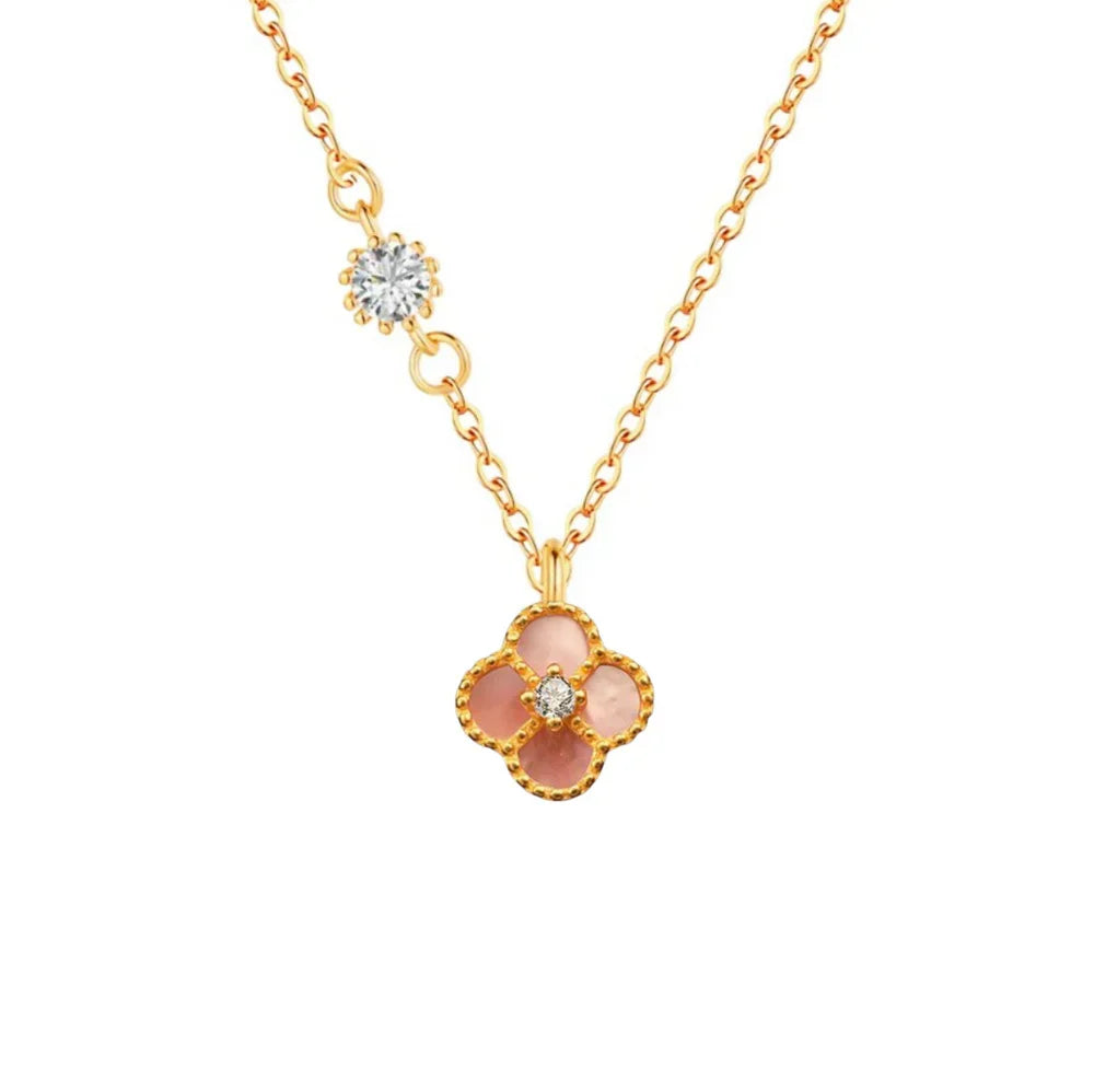 SINGLE CLOVER NECKLACE | 925 STERLING SILVER