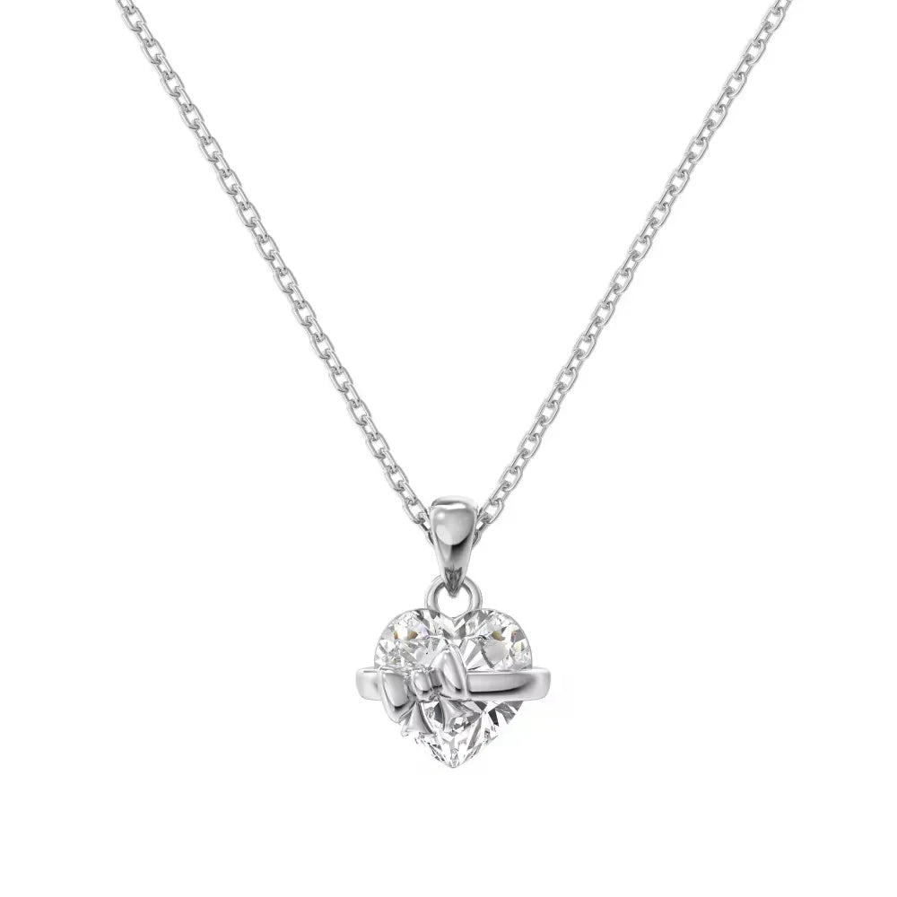Heart Bow Necklace